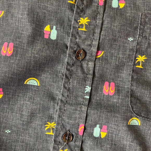 Burnside Short Sleeve Button Up Shirt - Picture 3 of 4